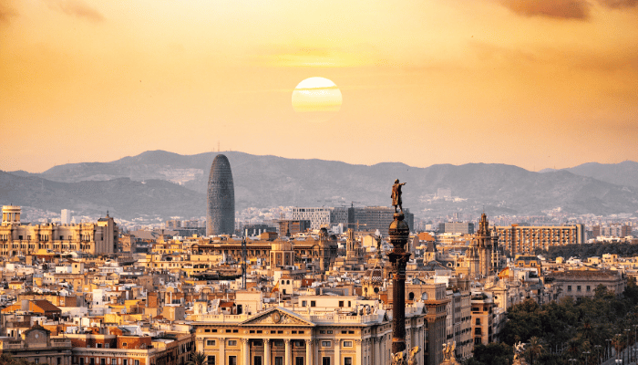 widok na barcelonę